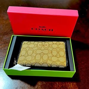 Coach Brown and black wallet